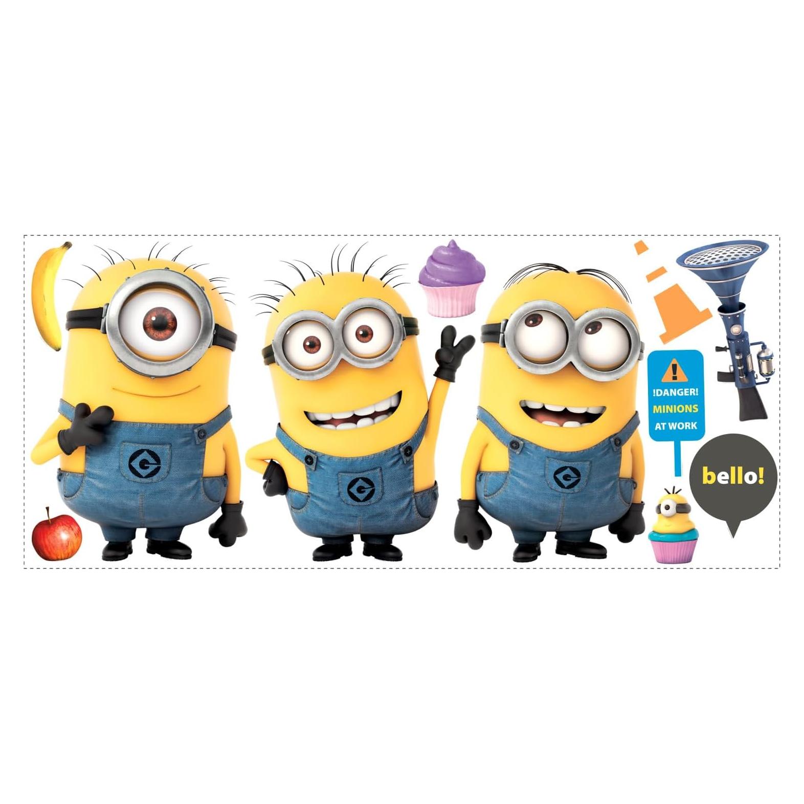Calcomanías de Pared Gigantes Minions RoomMates 30.48x123.19cm