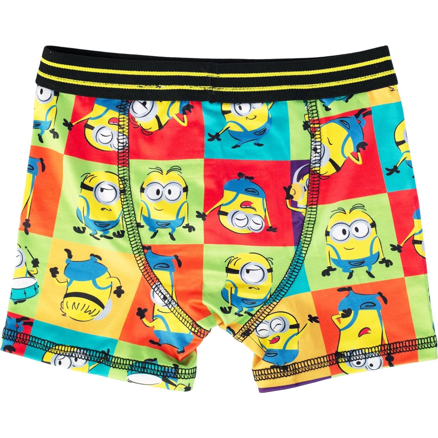 Calzoncillos Deportivos Minions 7pk para Niños - Talla 4