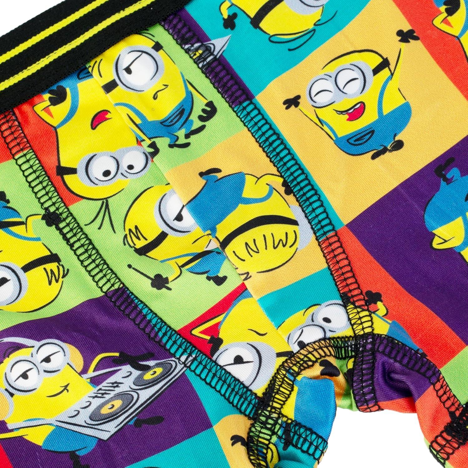 Calzoncillos Deportivos Minions 7pk para Niños - Talla 4