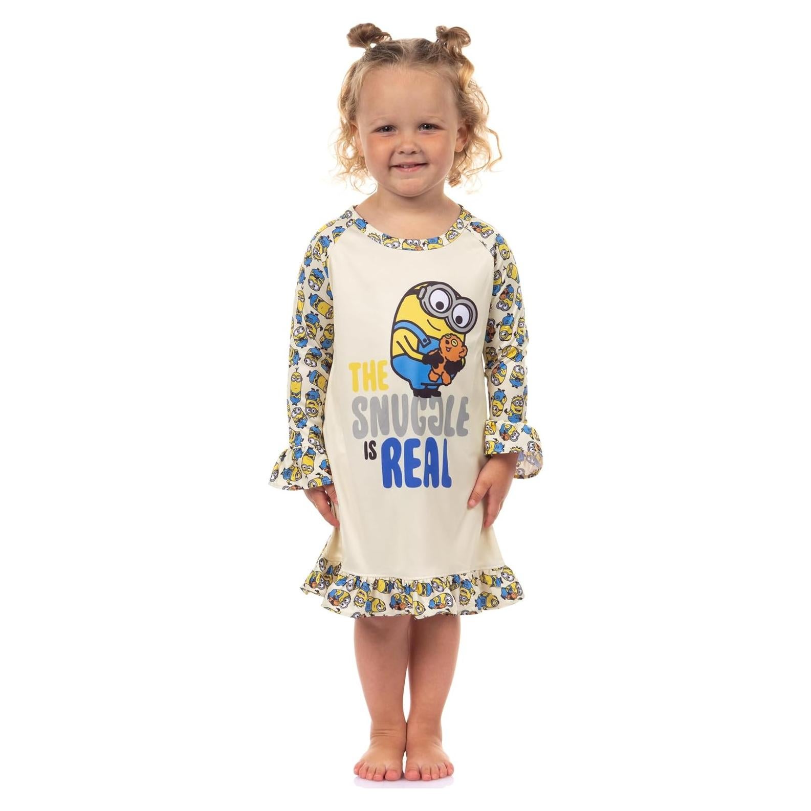 Vestido de Noche para Niñas Minions Intimo 5T Suave