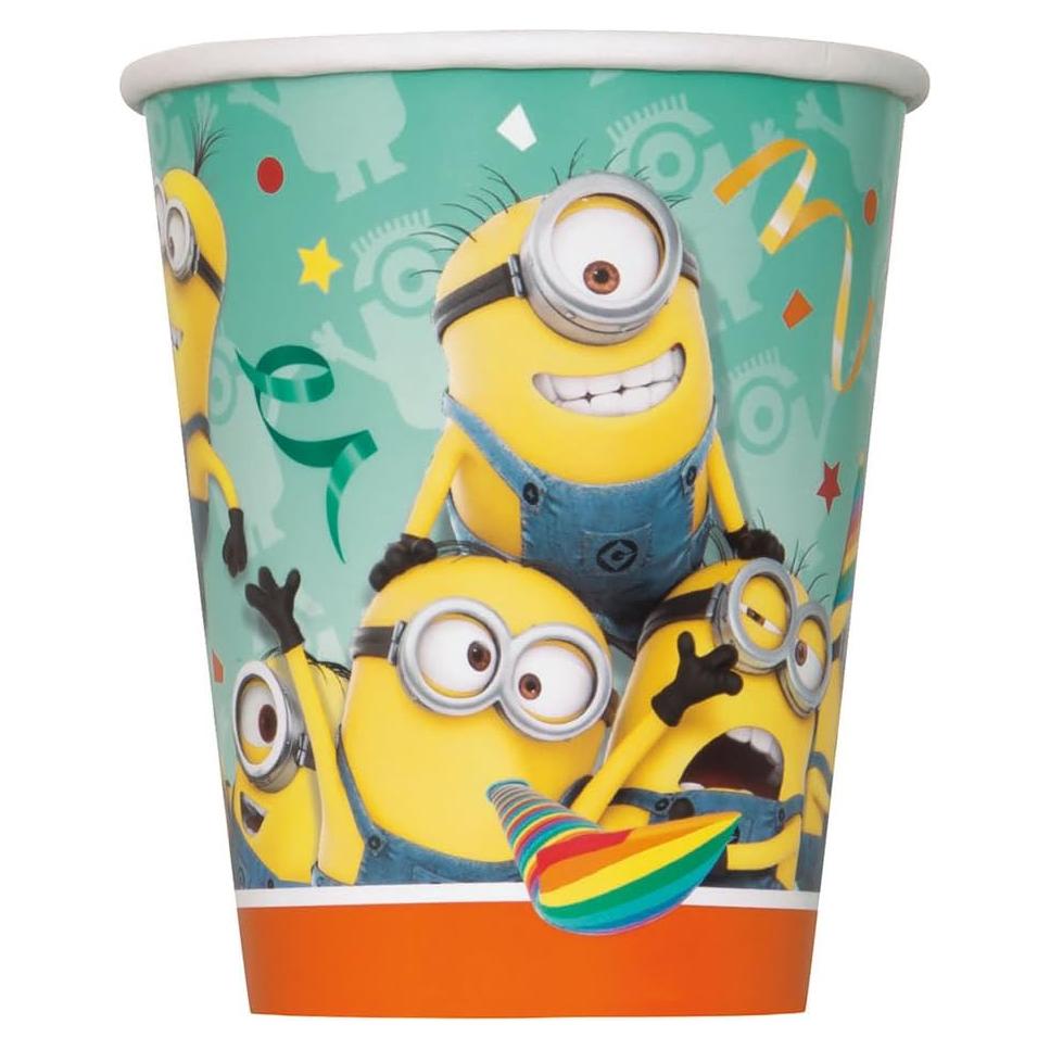 Tazas de Fiesta Despicable Me Unique, 8 Pzas, 266ml