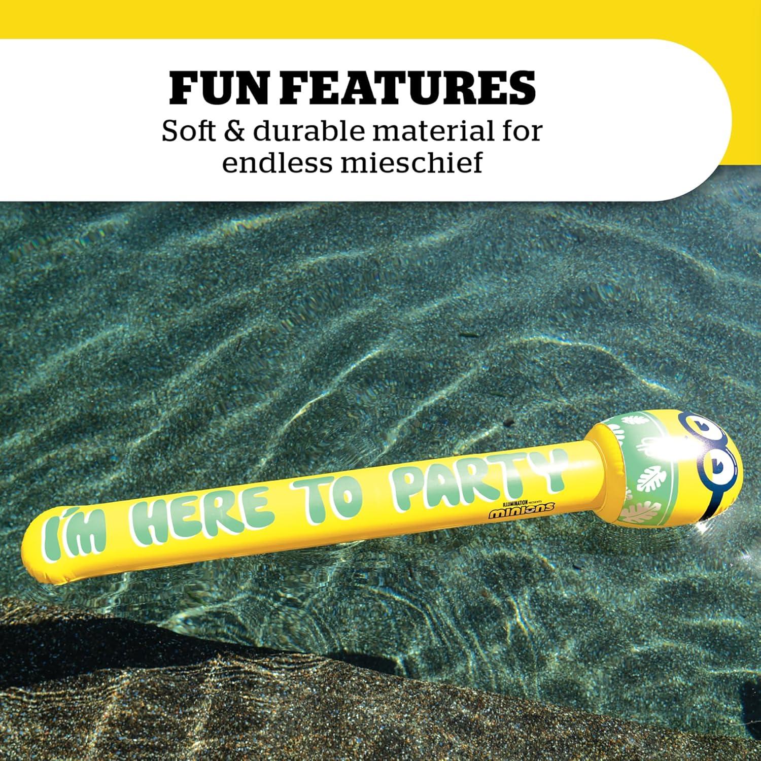 Noodle de Piscina Inflable BigMouth Minions 121.9 cm Amarillo