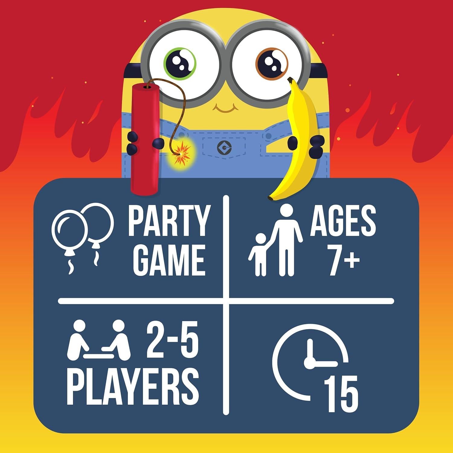 Juego de Cartas Minions Explosivos - Exploding Kittens - 2-5 Jugadores