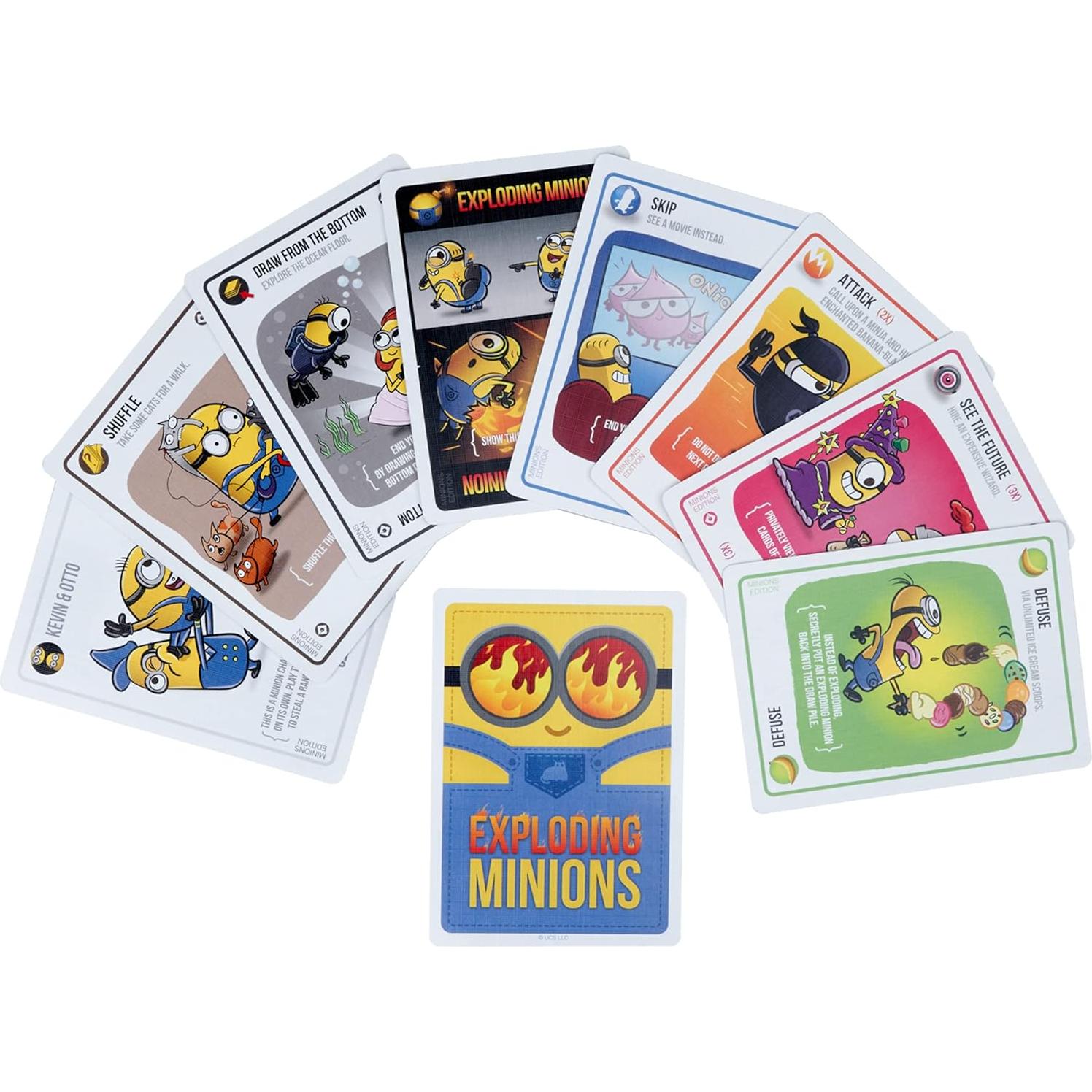 Juego de Cartas Minions Explosivos - Exploding Kittens - 2-5 Jugadores