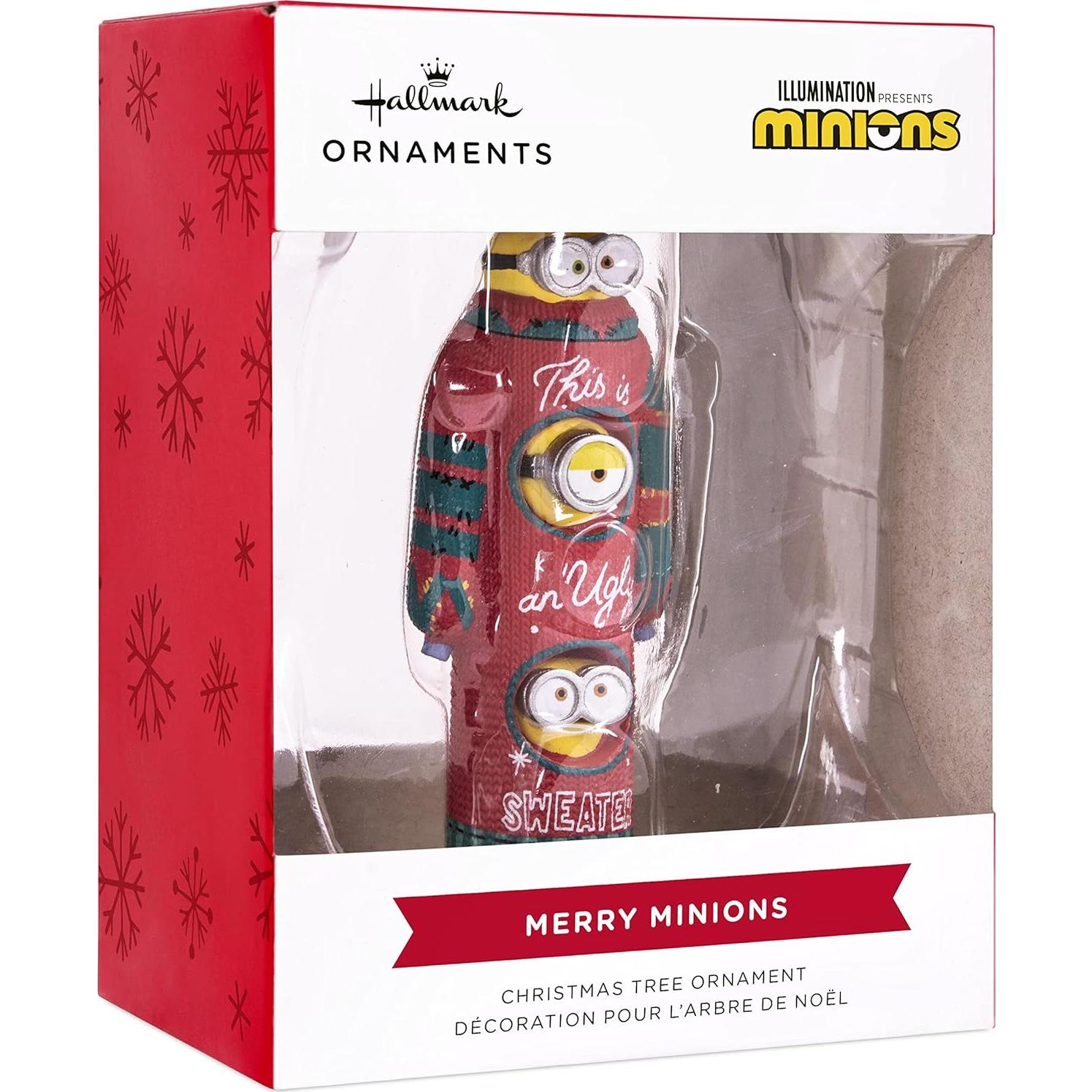 Adorno navideño Hallmark Minions Bob Kevin Stuart 3.3x9.0 cm