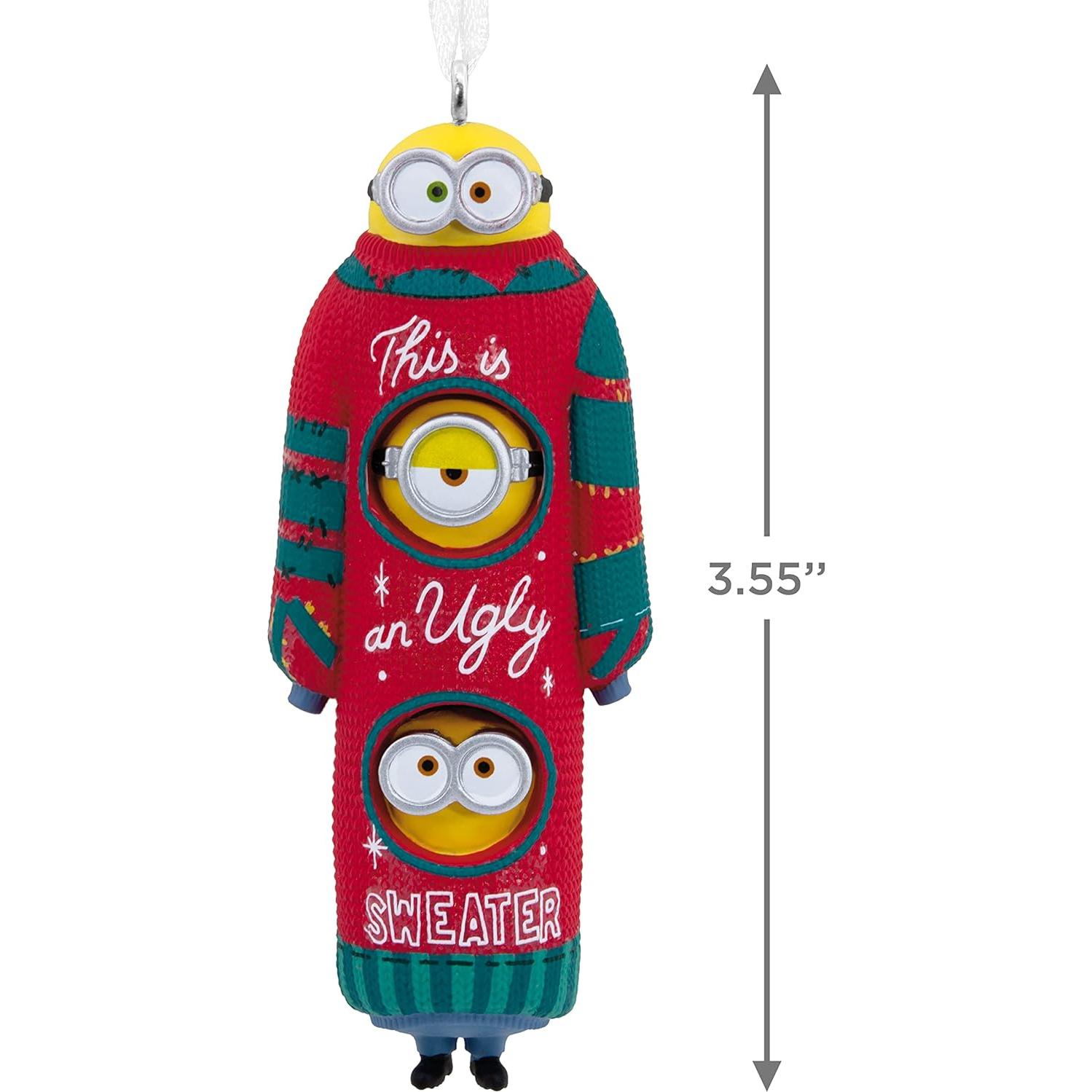 Adorno navideño Hallmark Minions Bob Kevin Stuart 3.3x9.0 cm
