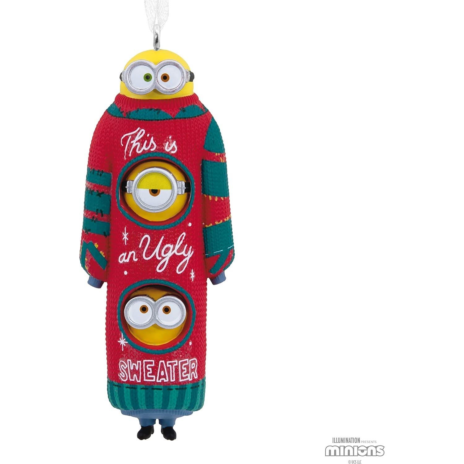 Adorno navideño Hallmark Minions Bob Kevin Stuart 3.3x9.0 cm
