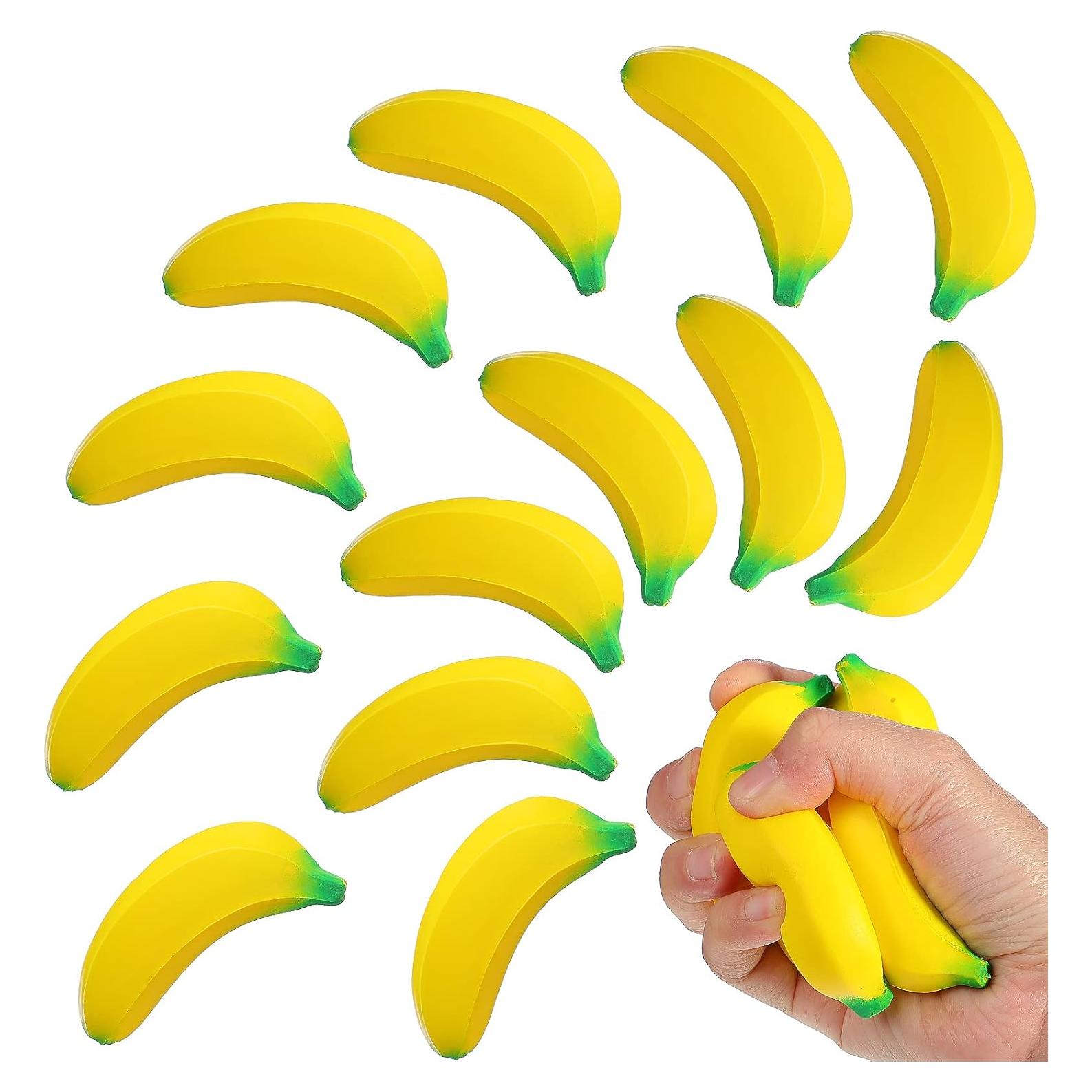 Kasyat 15 Piezas Juguetes Antiestrés Plátano 6 cm