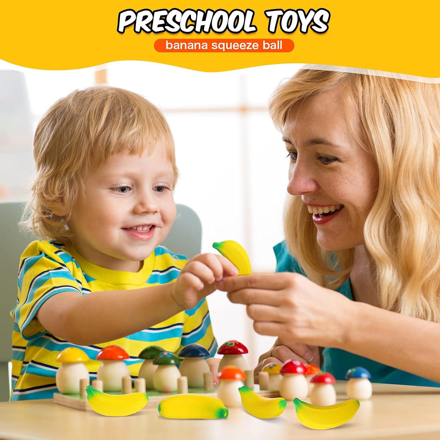 Kasyat 15 Piezas Juguetes Antiestrés Plátano 6 cm