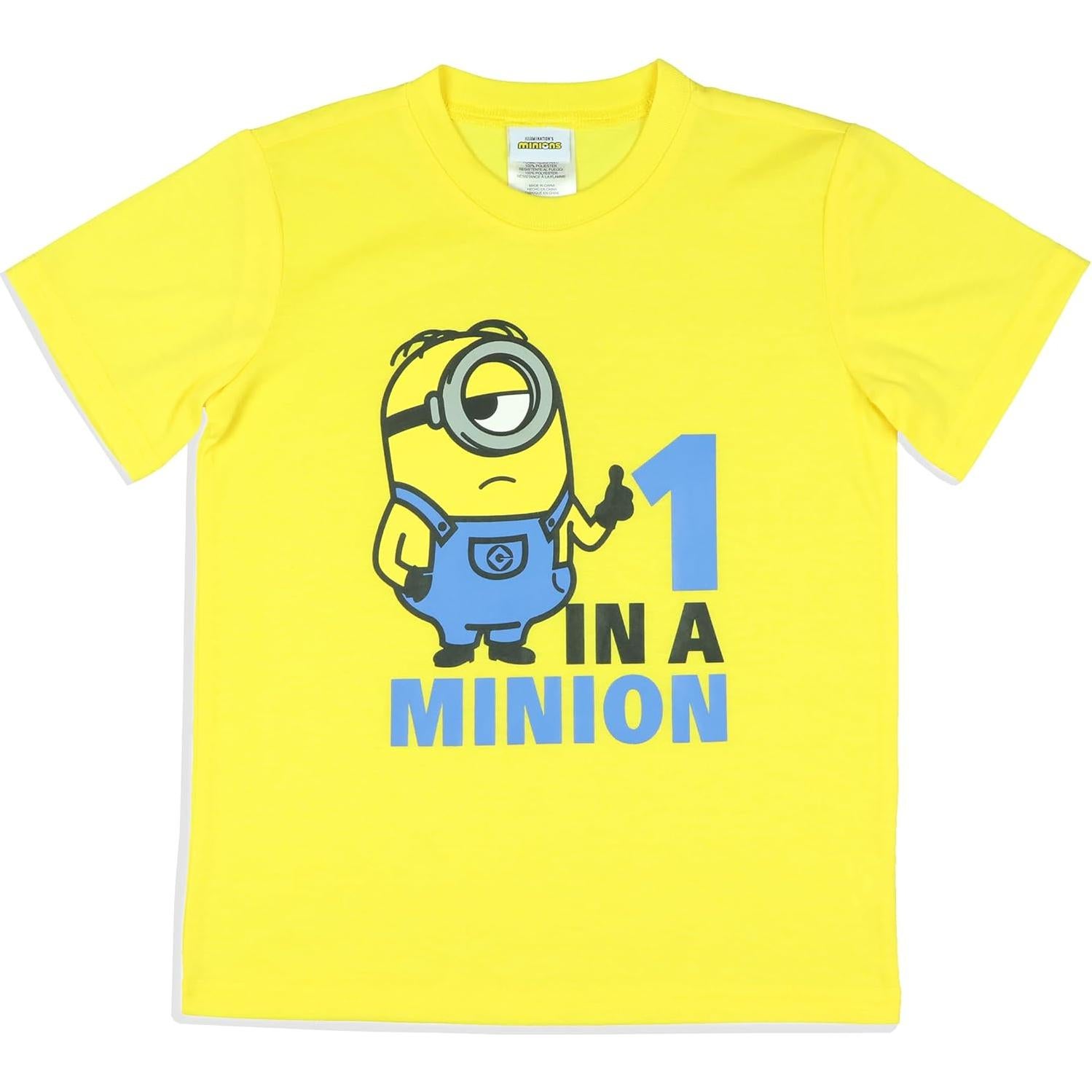 Pijamas para Niños Intimo Minions 2 Piezas Camiseta y Pantalón