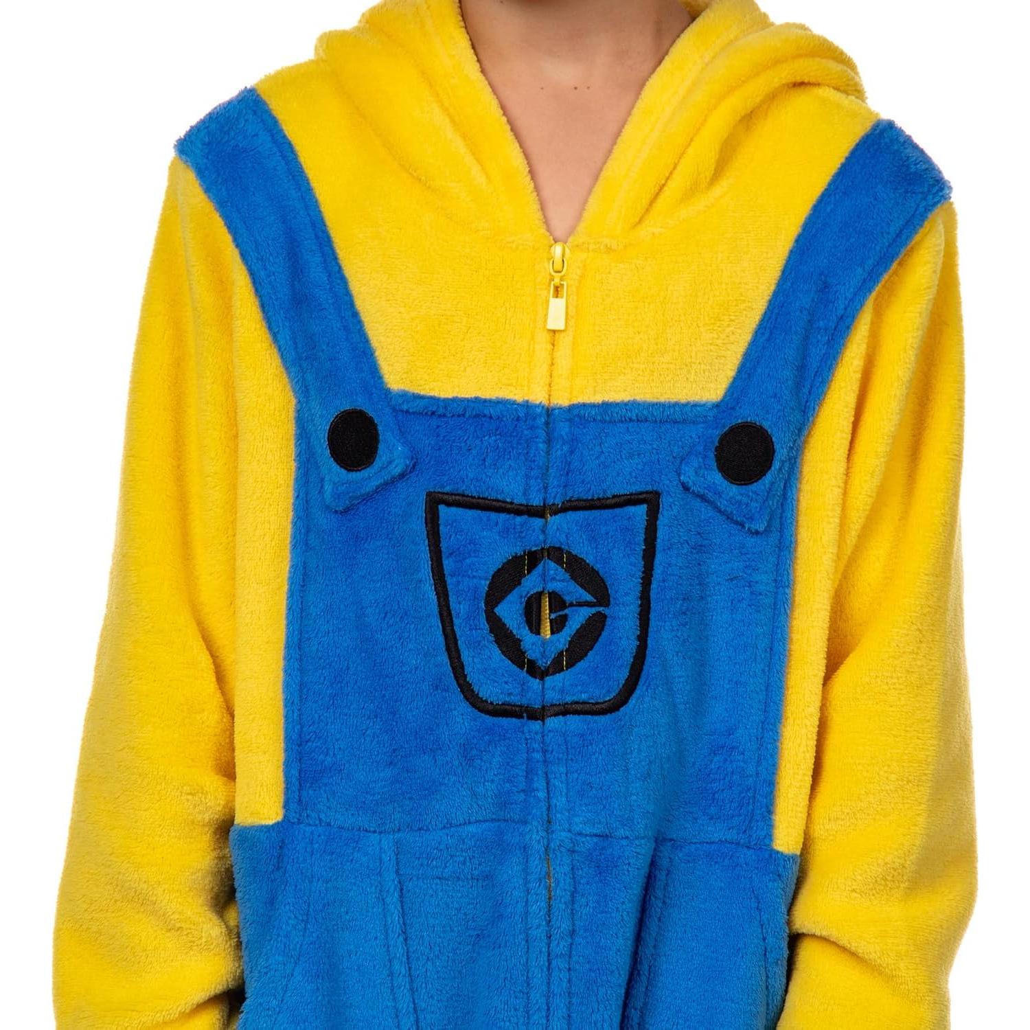 Kigurumi de Minions Intimo para Niños - Stuart y Kevin - Forro Polar Suave