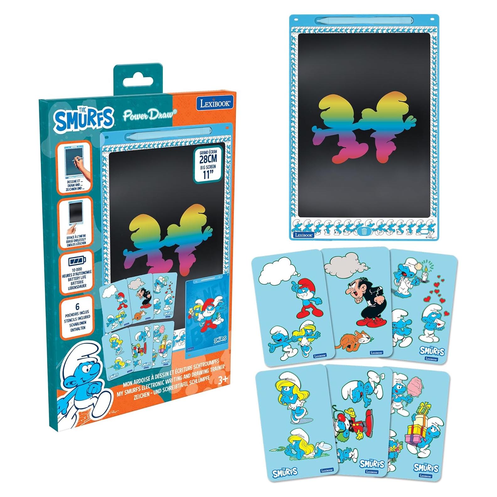 Pizarra Mágica Infantil Lexibook Los Pitufos 28 cm