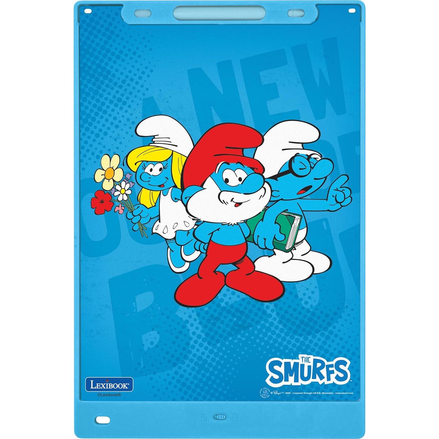 Pizarra Mágica Infantil Lexibook Los Pitufos 28 cm