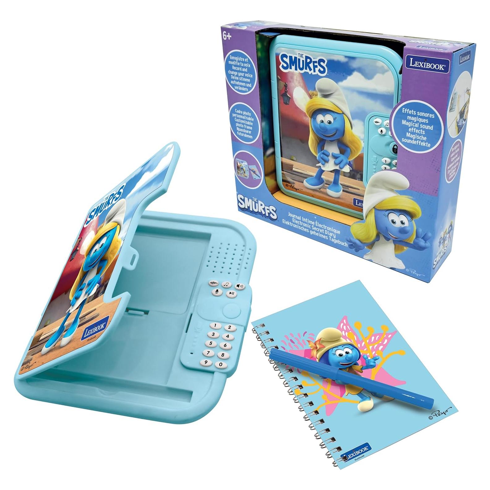 Diario Electrónico Interactivo Pitufos Lexibook SD50SF