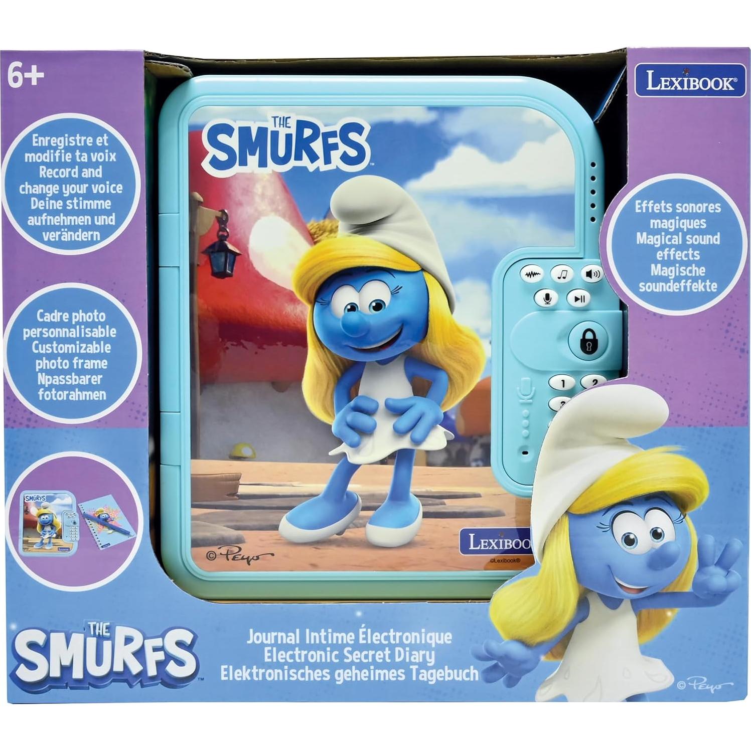 Diario Electrónico Interactivo Pitufos Lexibook SD50SF