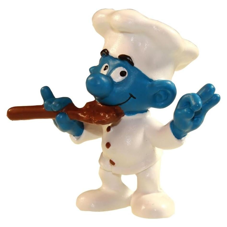 Figura Pitufo Chef Schleich 6 cm PVC para Niños 3+