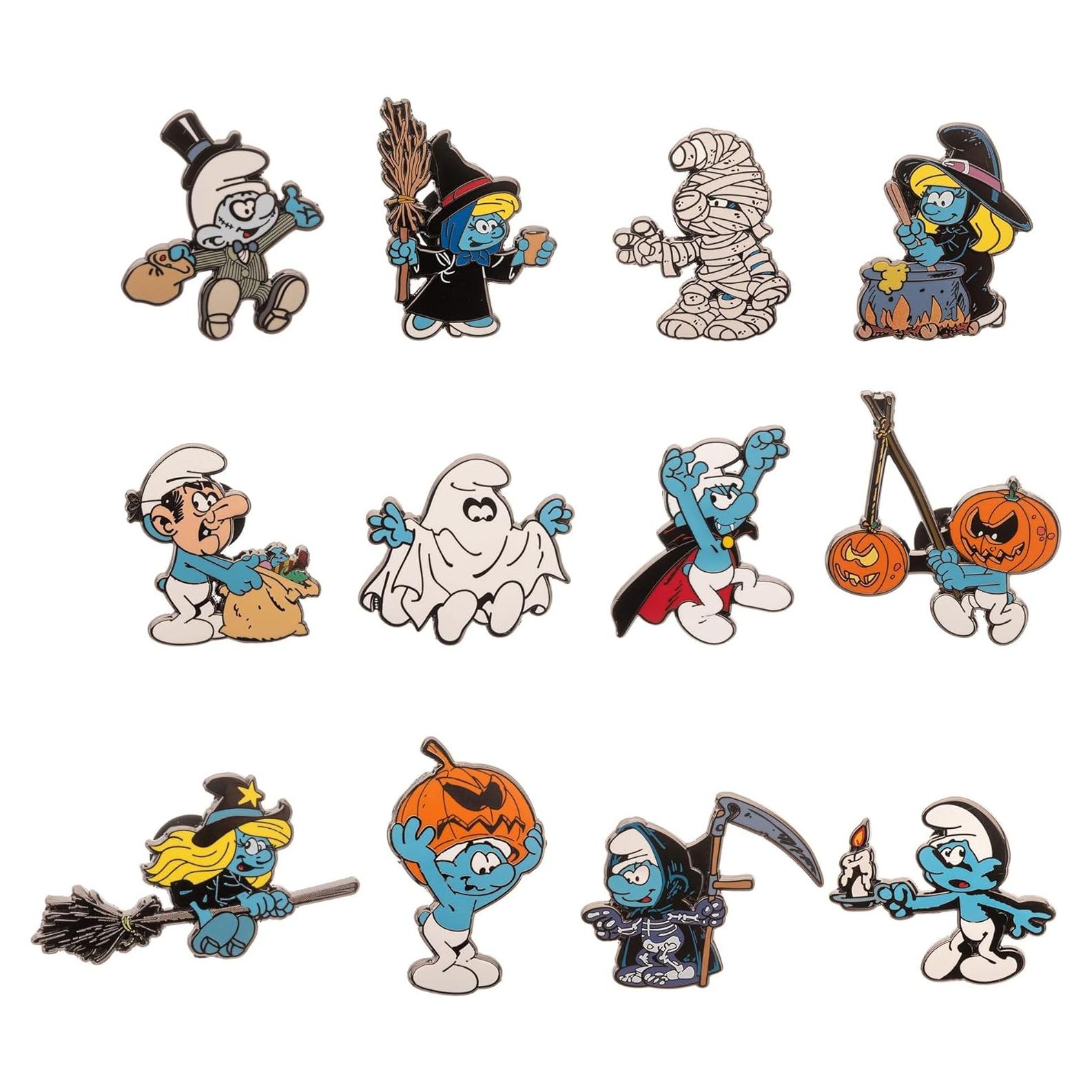 Pin Coleccionable Halloween Los Pitufos 9.19x4.58cm
