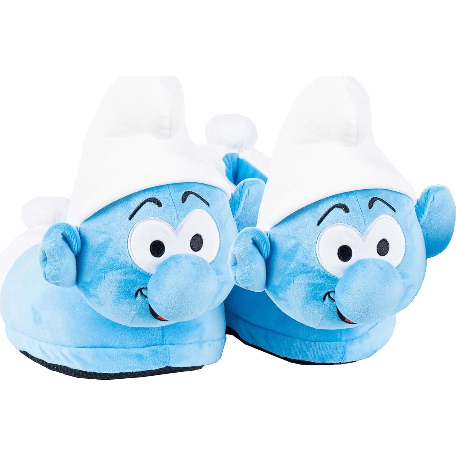 Zapatillas de Peluche Los Pitufos Adultos - Suave y Antideslizante