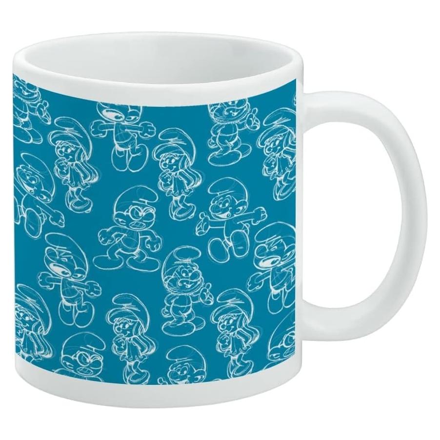 Taza de Cerámica Pitufo Gráficos & More 311ml Blanca