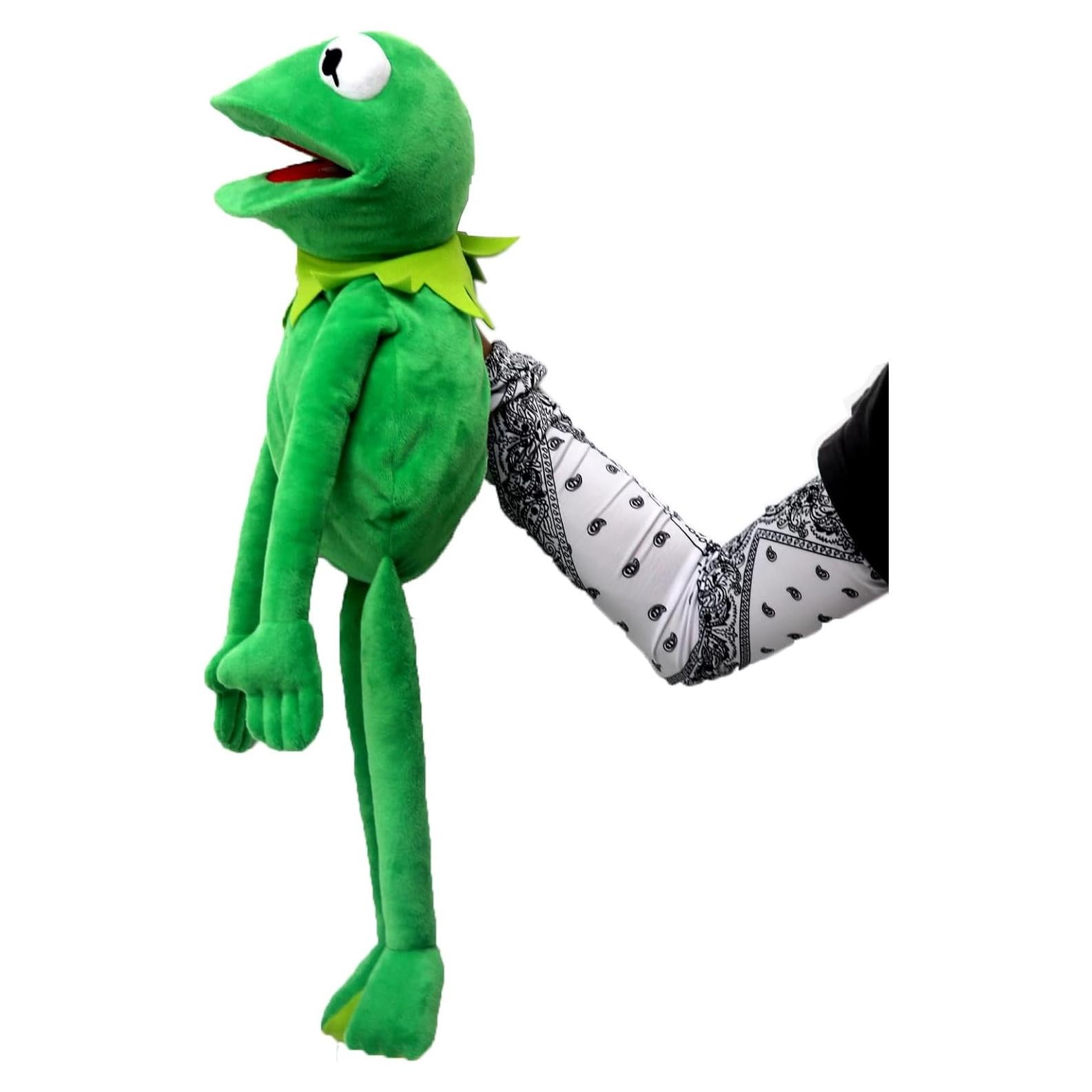 Títere de Rana Kermit de Peluche 61 cm con 50 Pegatinas