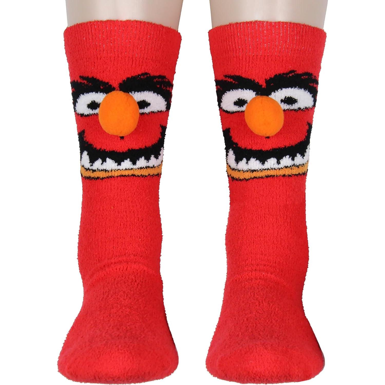 Calcetines Crew Chenille Peludos Animal Los Muppets Unisex