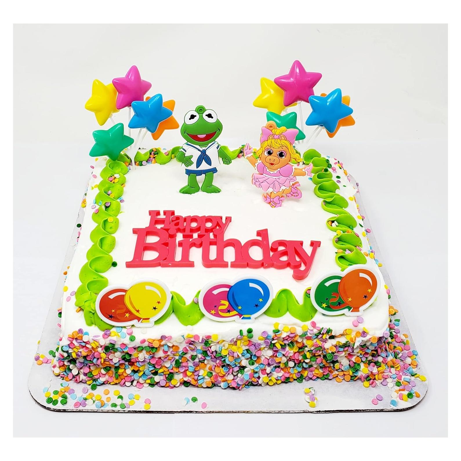 Juego de Decoración de Pastel Muppet Babies Kermit y Miss Piggy