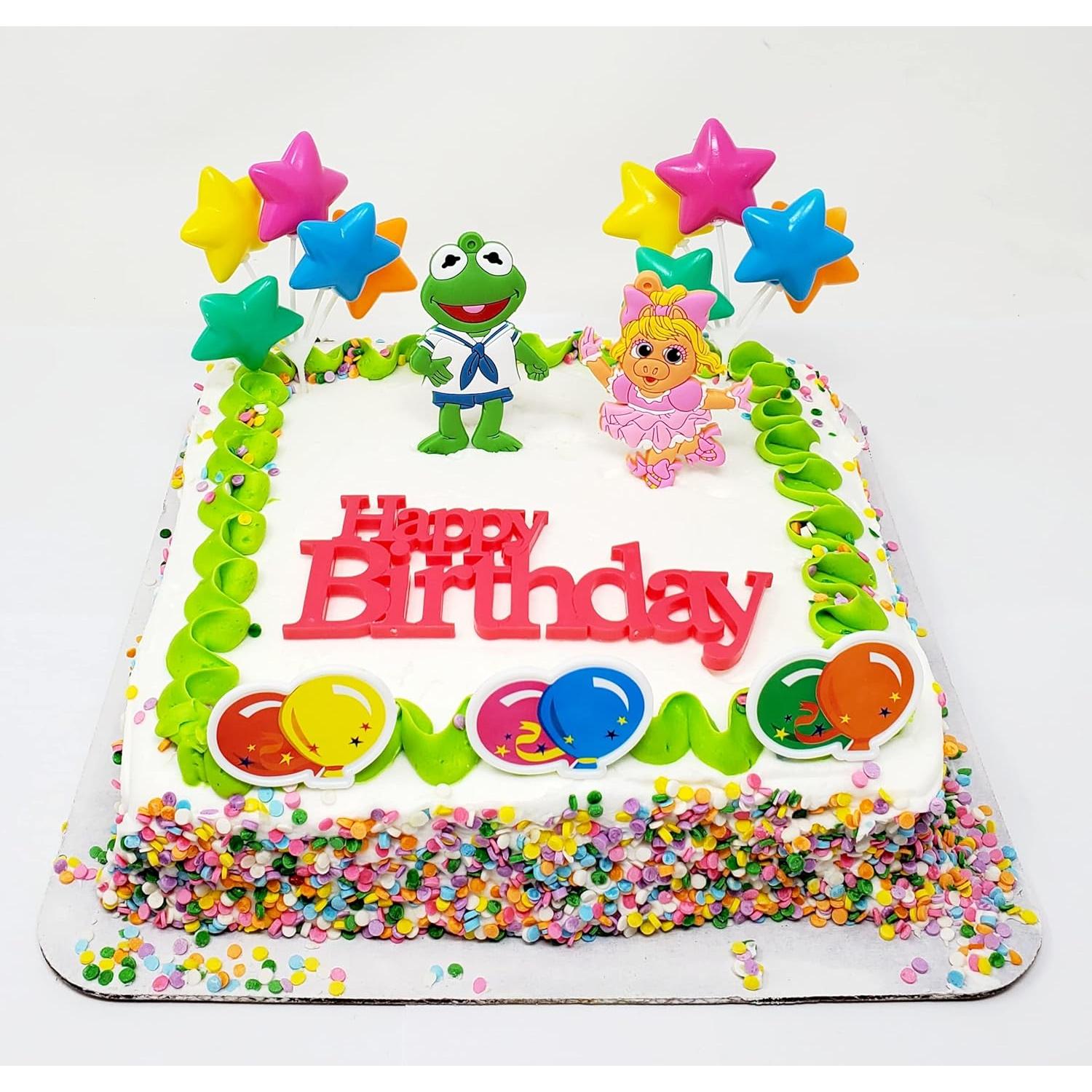 Juego de Decoración de Pastel Muppet Babies Kermit y Miss Piggy