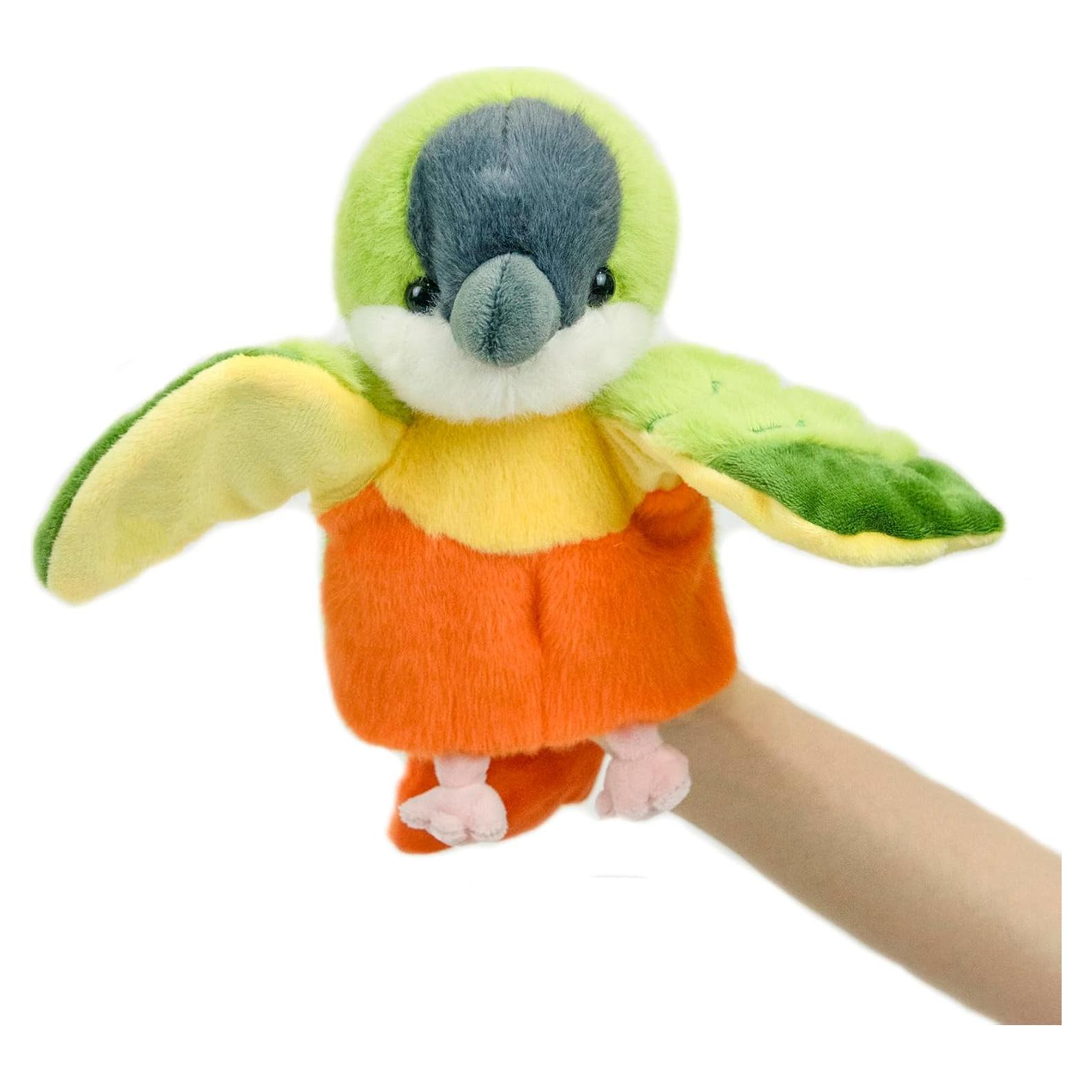 Títere de mano loro de peluche BABY FRANKIEZHOU 5cm