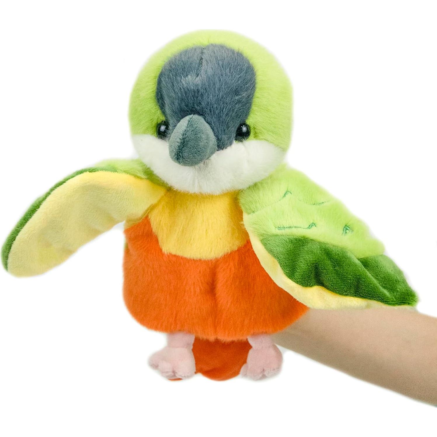 Títere de mano loro de peluche BABY FRANKIEZHOU 5cm