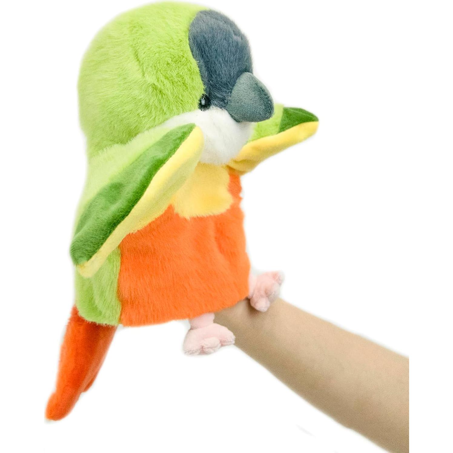 Títere de mano loro de peluche BABY FRANKIEZHOU 5cm