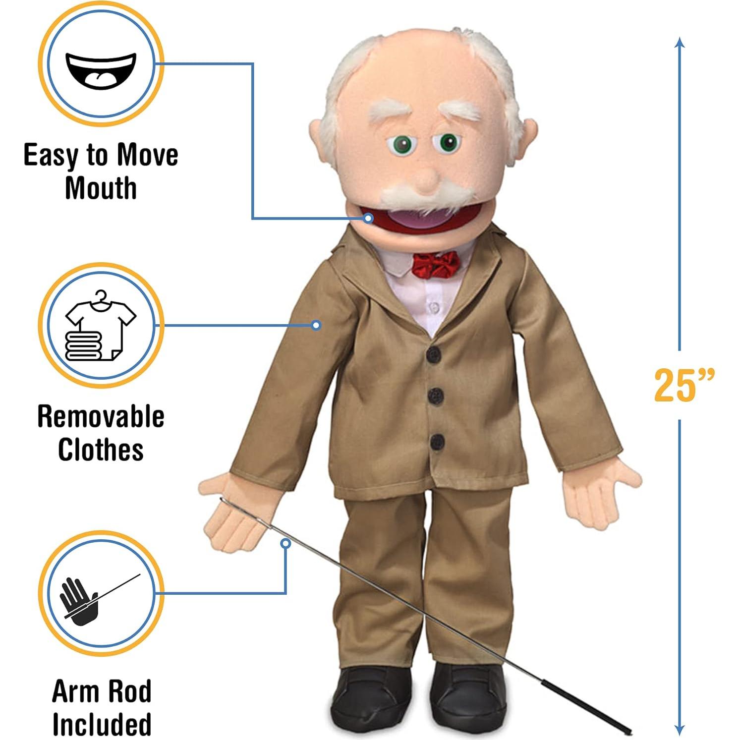 Títere de Cuerpo Completo Silly Puppets 63.5 cm Abuelo Durazno