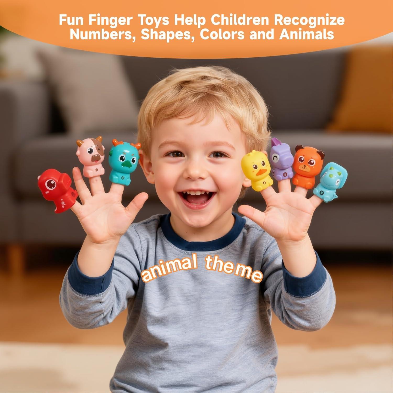 Juego de Marionetas de Dedo de Animales eJog Pup - 10 Piezas