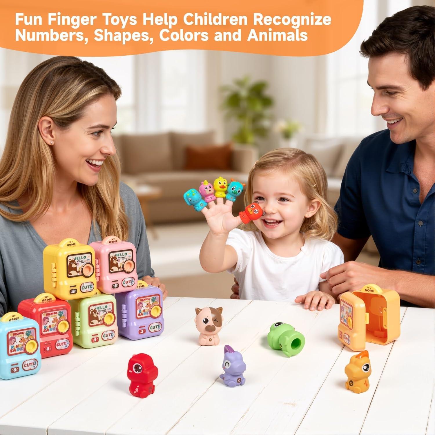 Juego de Marionetas de Dedo de Animales eJog Pup - 10 Piezas