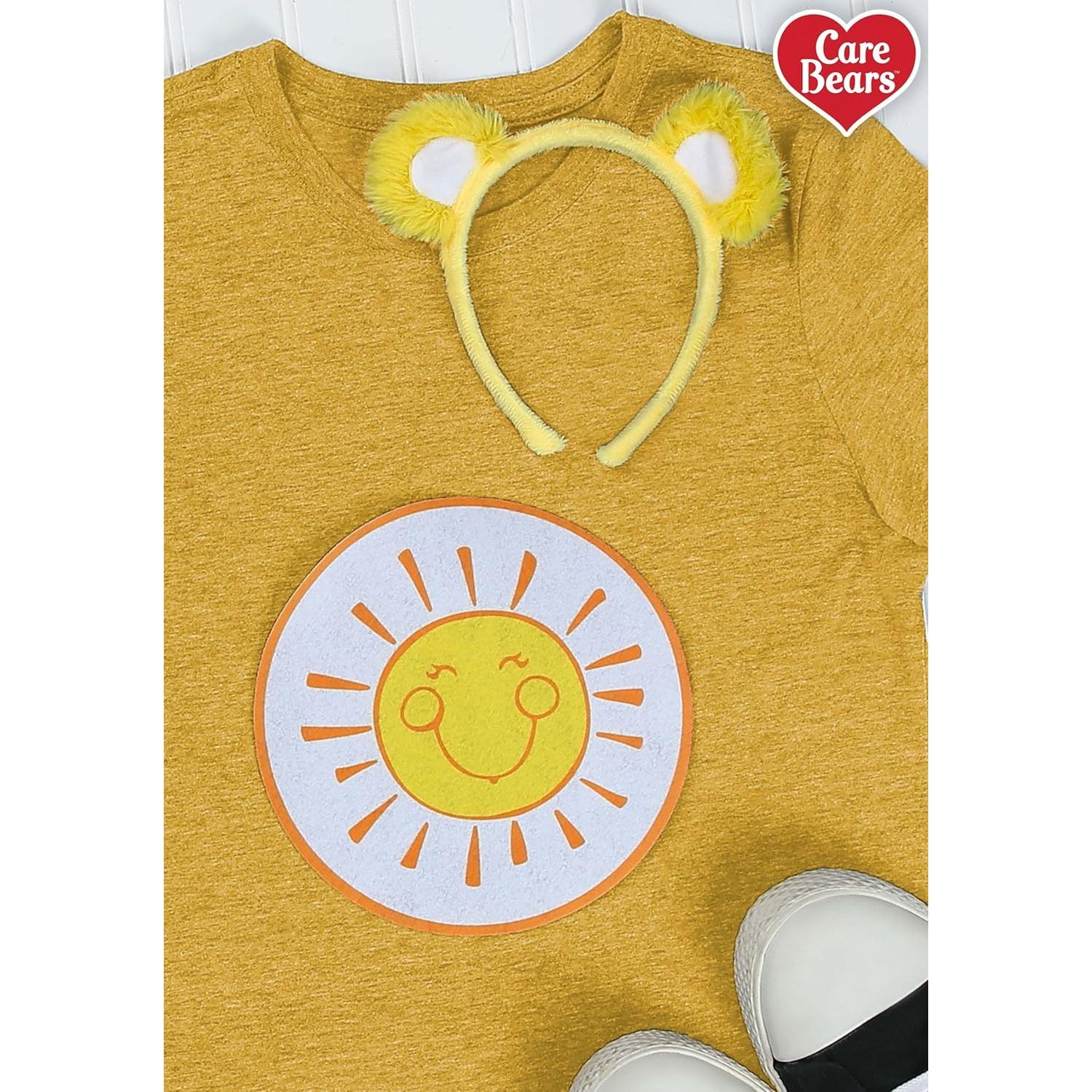 Kit de disfraz Care Bears Funshine Bear con diadema y parche