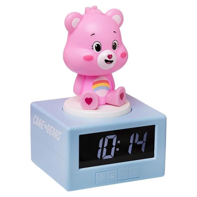 Reloj Despertador Digital Paladone Cheer Bear Rosa con Luz