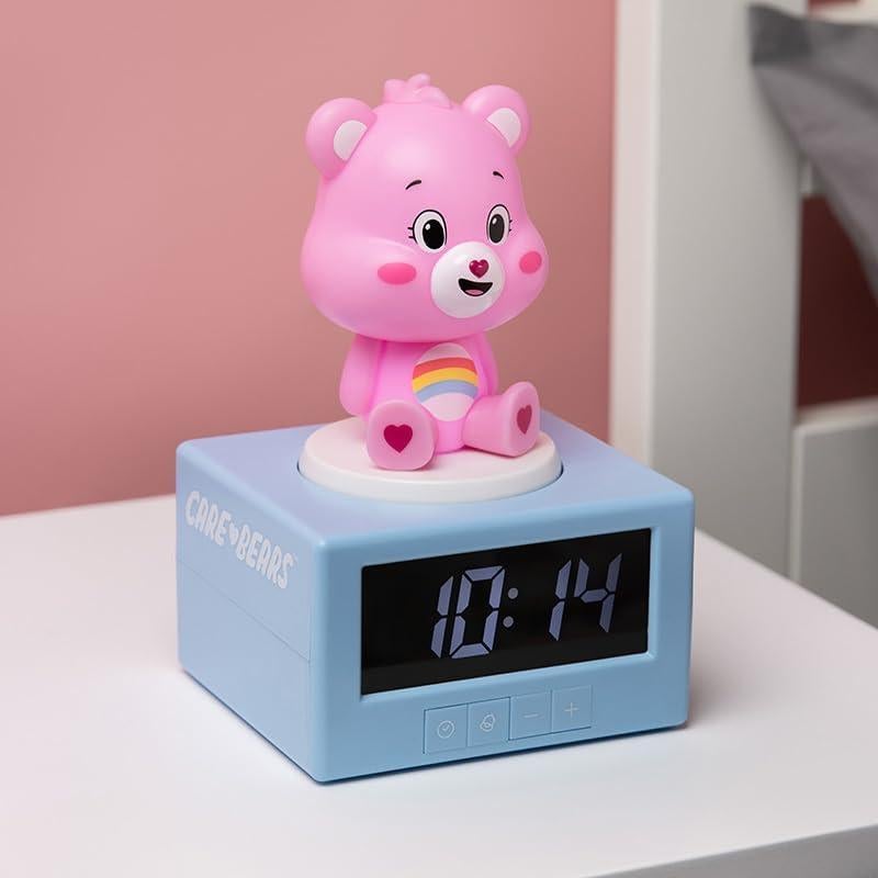 Reloj Despertador Digital Paladone Cheer Bear Rosa con Luz