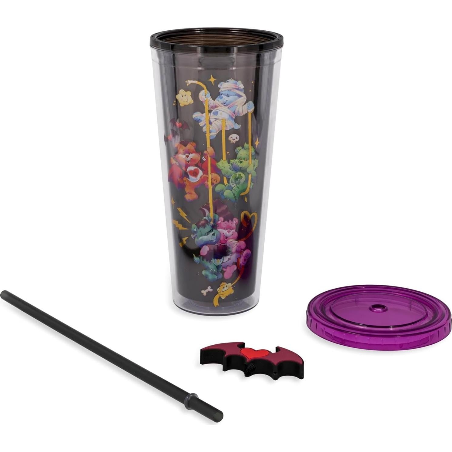Taza de Carnaval Silver Buffalo Care Bears 24 oz A prueba de Fugas