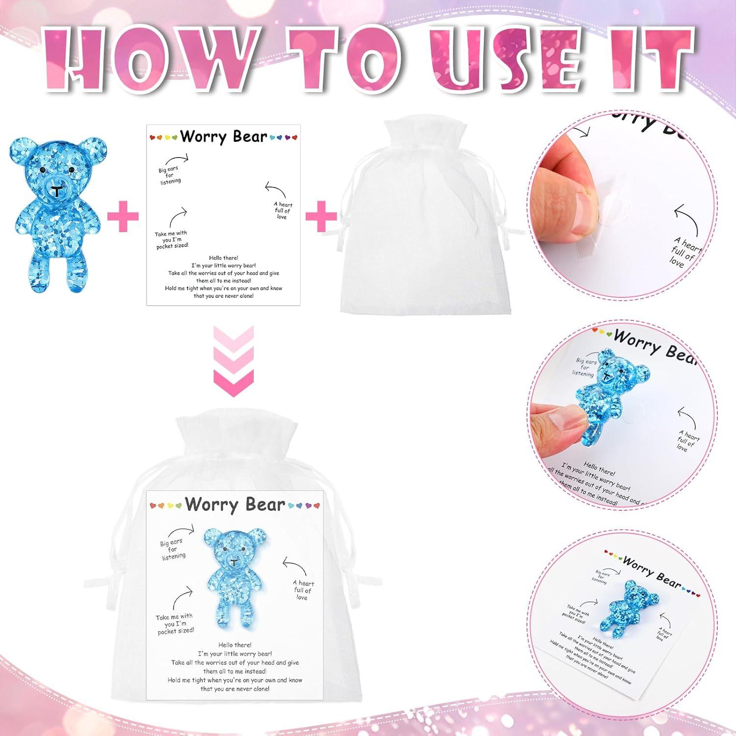 Conjunto de 30 Osos de Preocupación Chunful - Alivio Ansiedad