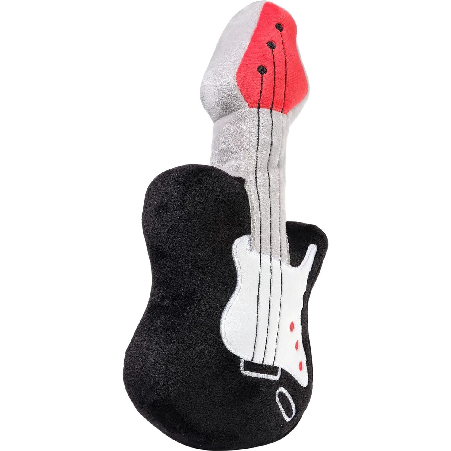 Guitarra de Peluche Rock Star Lambs & Ivy - Gris y Negro