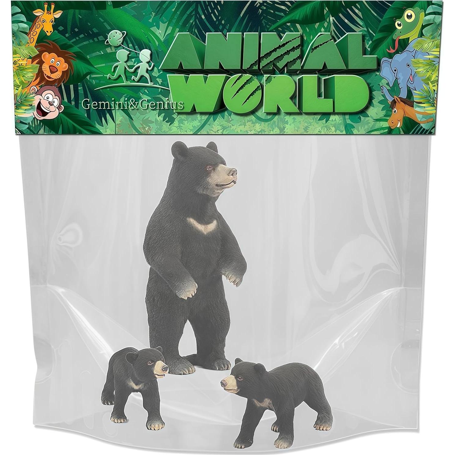 Figuras de Animales del Bosque Gemini&Genius - Oso Grizzly