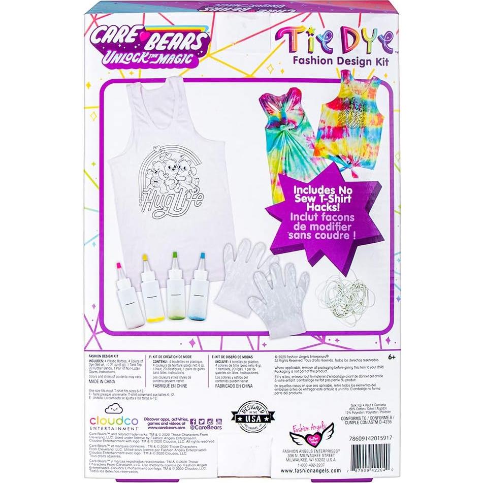 Kit de Tie Dye Fashion Angels Care Bears - Camiseta DIY 1 Unidad