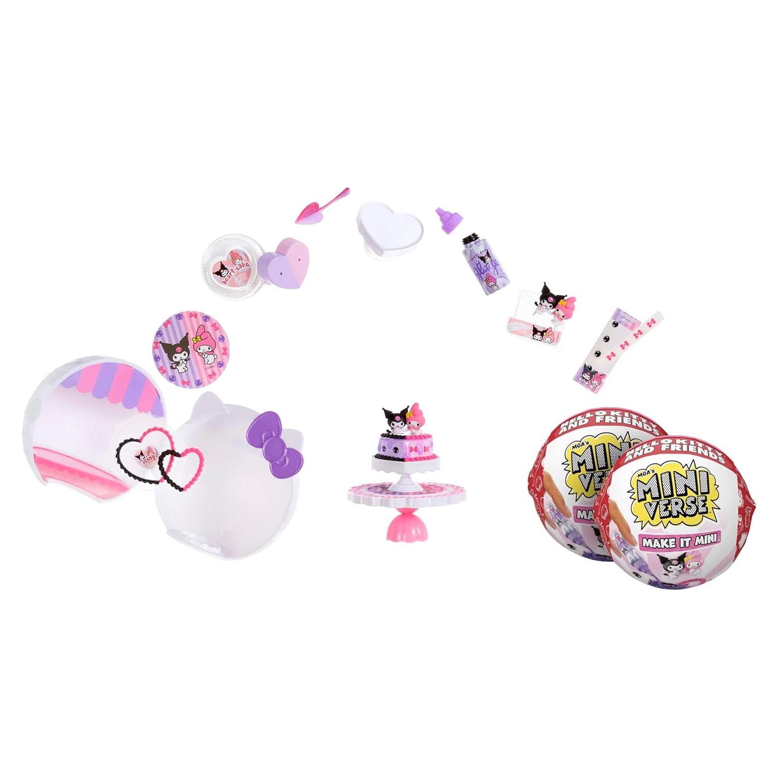 MGA Hazlo Mini Hola Kitty y Amigos - 2 Paquetes Coleccionables