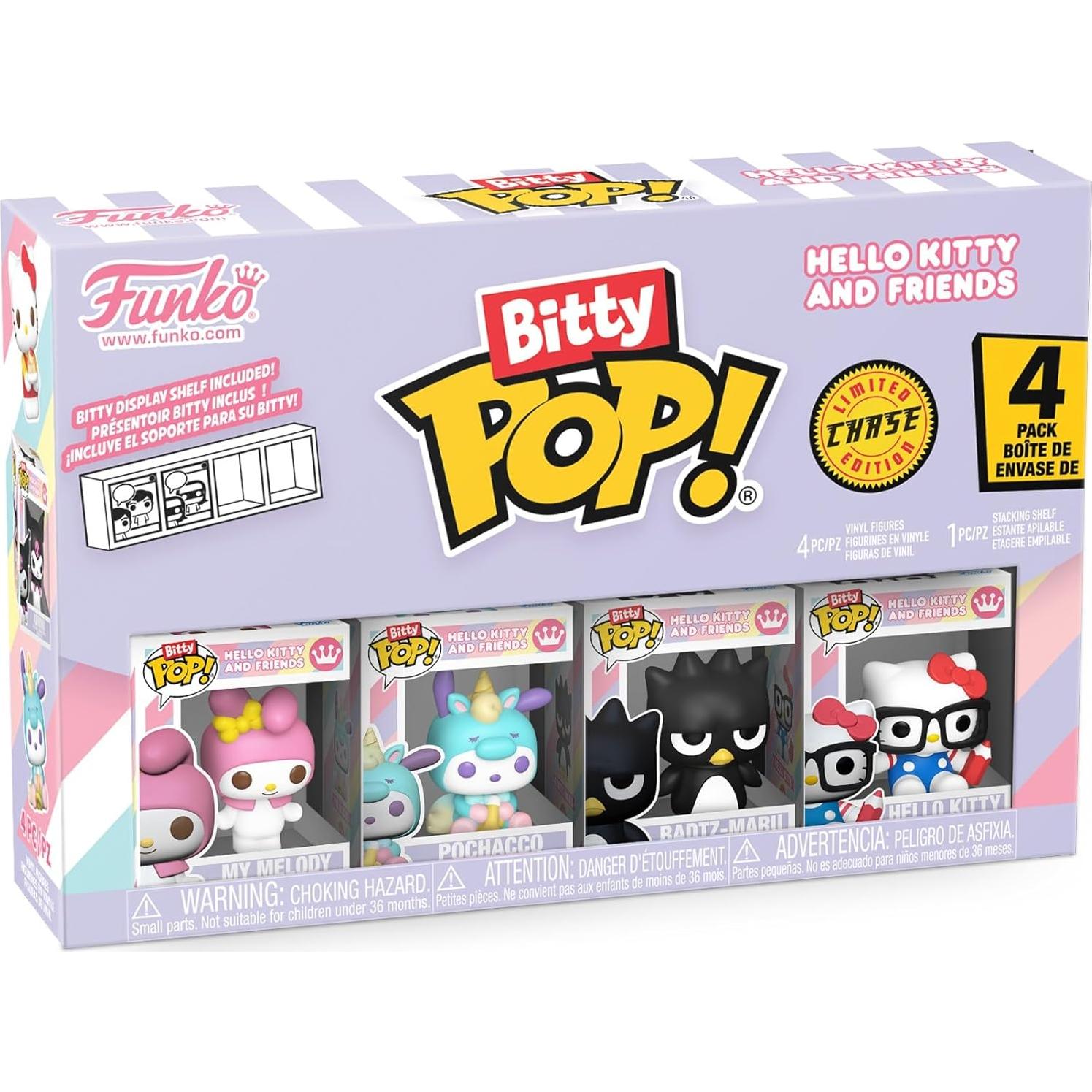 Funko Pop! Bitty Sanrio - My Melody, Pochacco, Badtz-Maru - 4 figuras