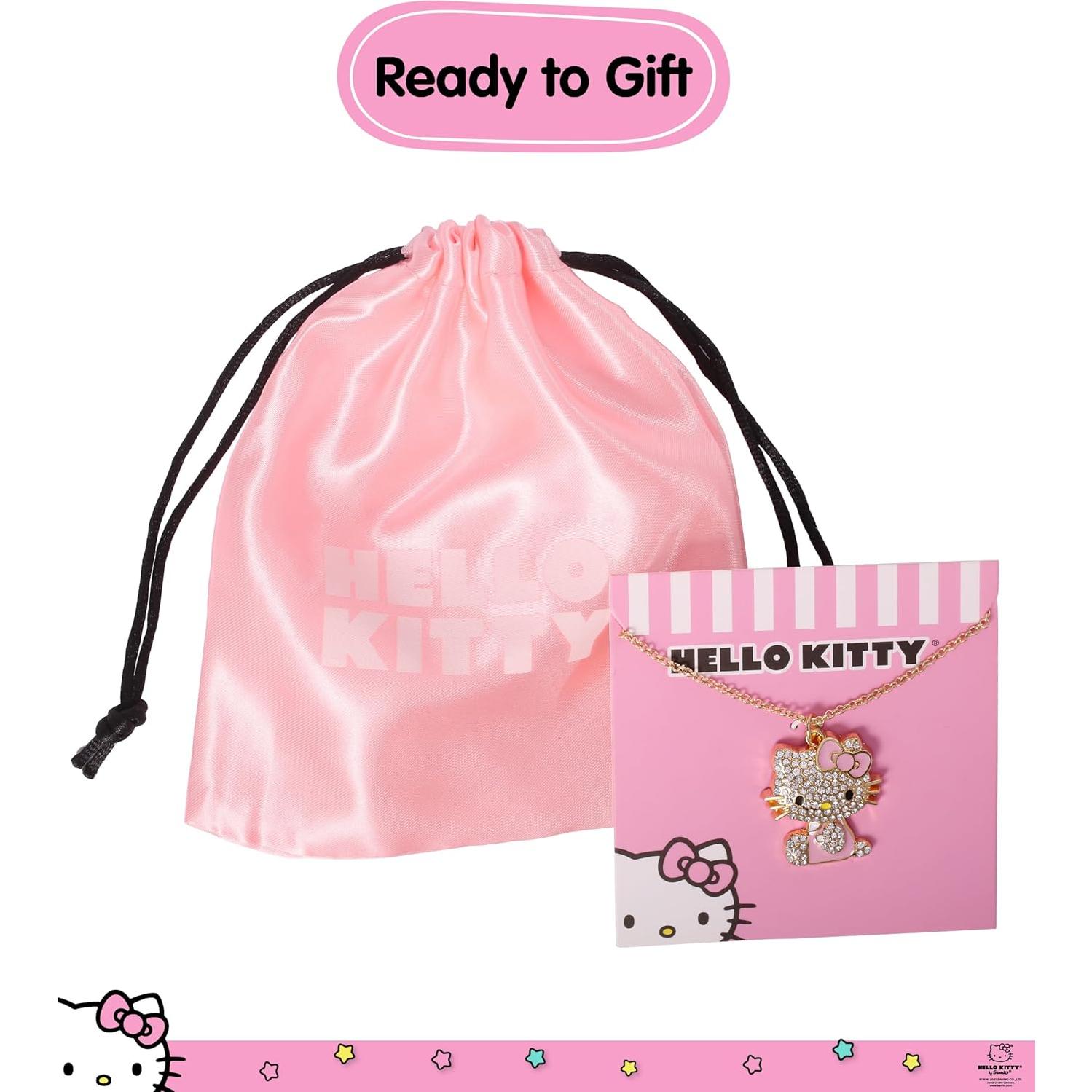 Collar Hello Kitty de Esmalte y Cristal Pavé Sally Rose 40.64 cm