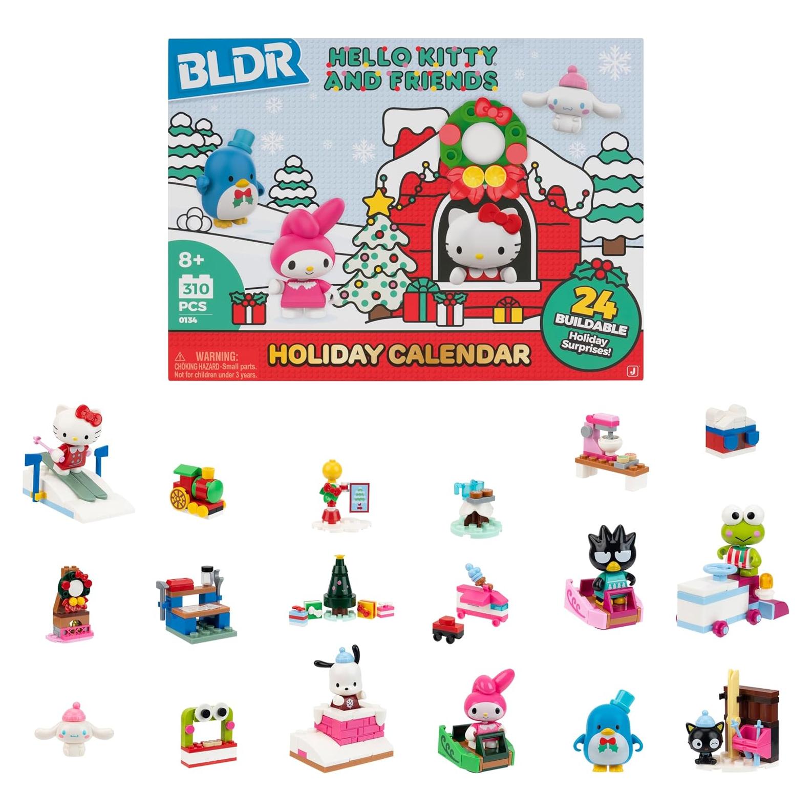 Calendario de Adviento BLDR Hello Kitty 2025 - 8 Minifiguras y 16 Regalos