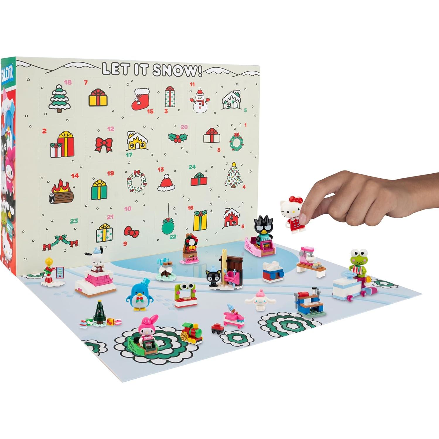 Calendario de Adviento BLDR Hello Kitty 2025 - 8 Minifiguras y 16 Regalos