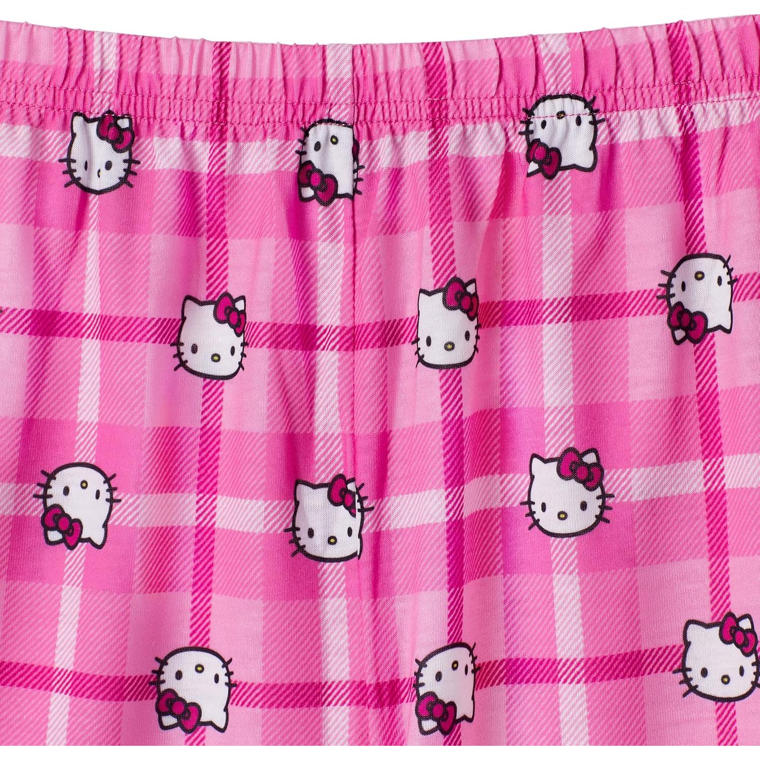 Conjunto de Pijama para Niñas Hello Kitty 4 Piezas Rosa