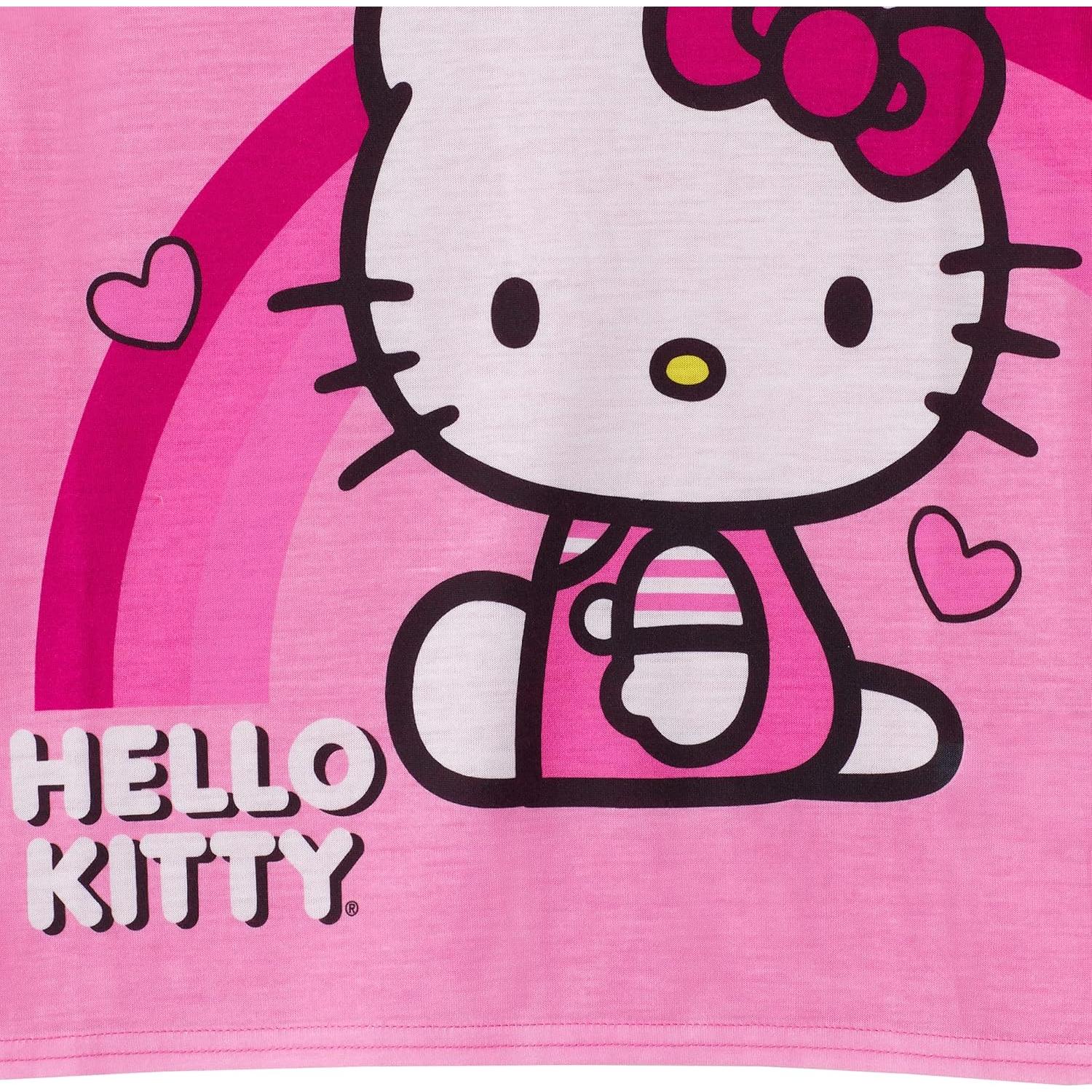 Conjunto de Pijama para Niñas Hello Kitty 4 Piezas Rosa