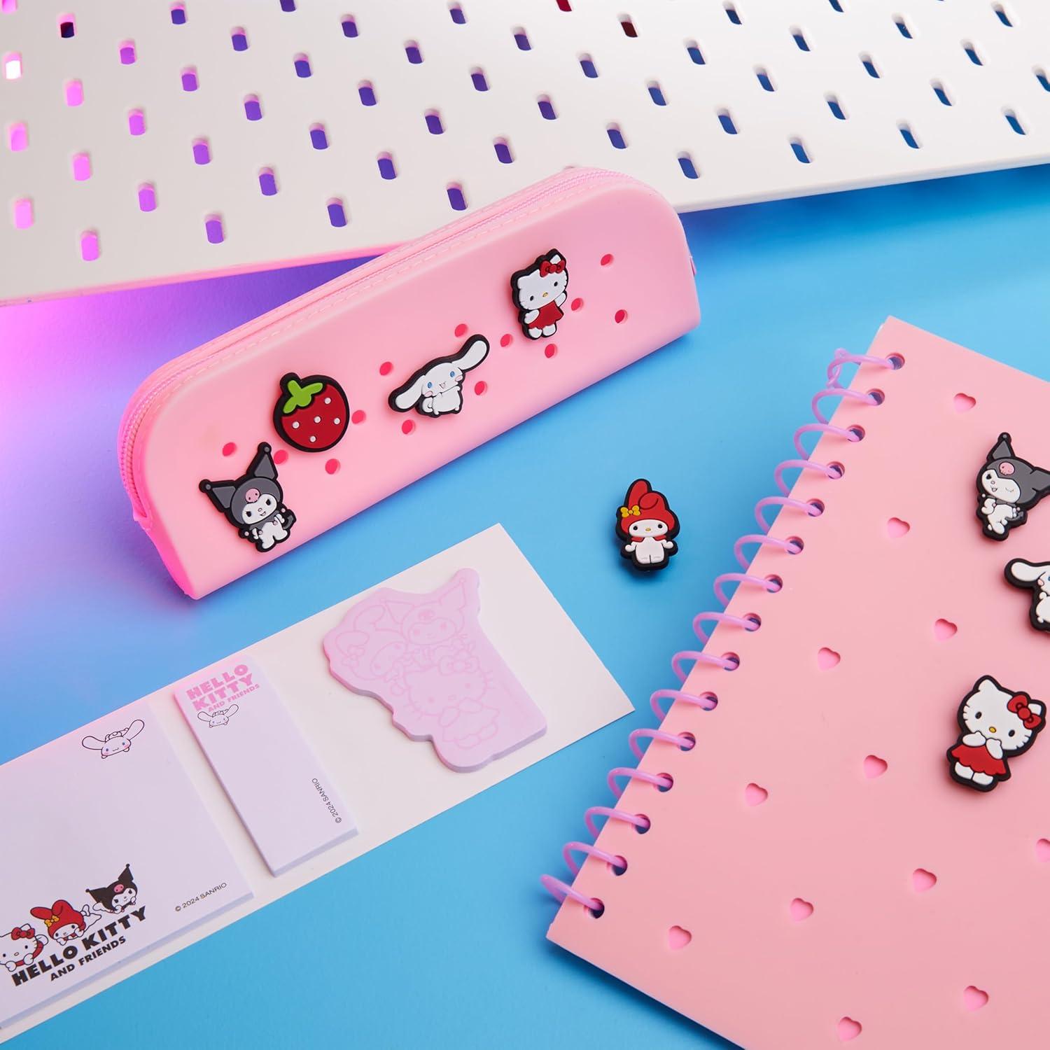 Set de Papelería Hello Kitty A5 con Estuche y Notas Adhesivas