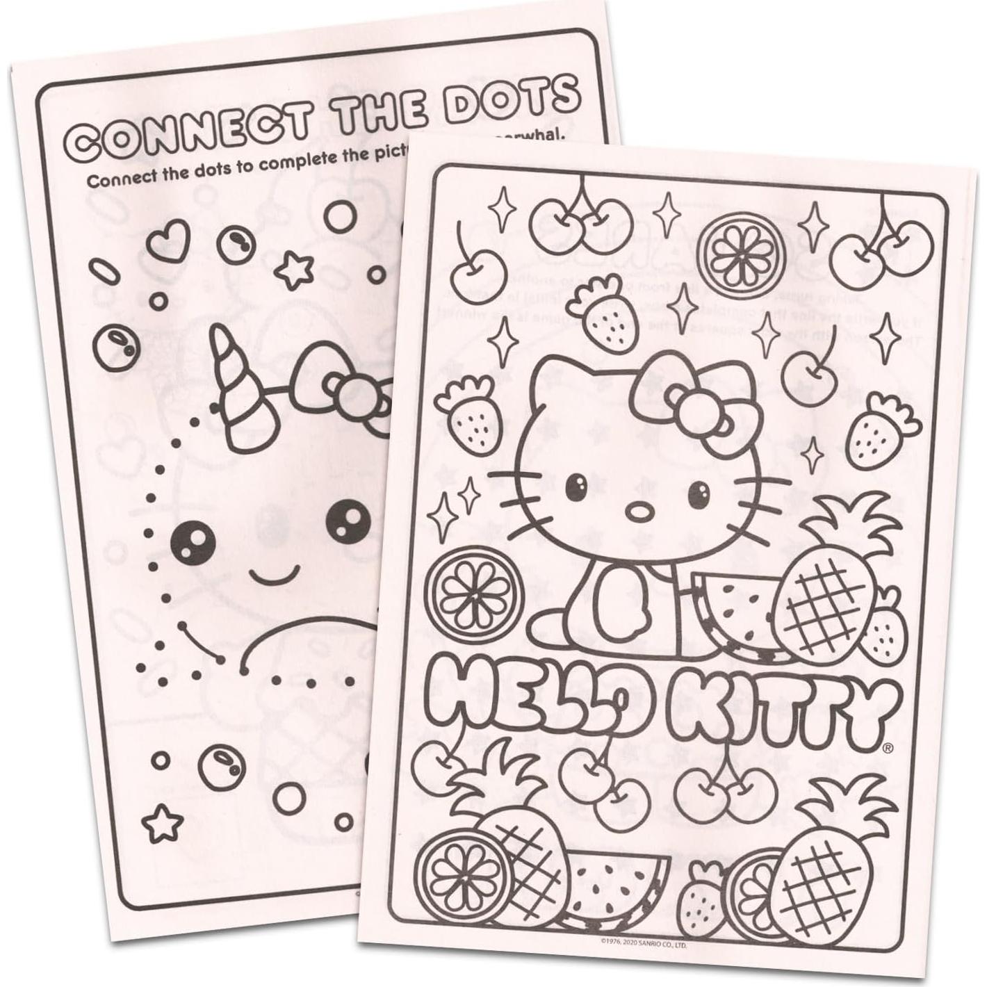 Set de Libros para Colorear Hello Kitty - 4 Libros + Stickers